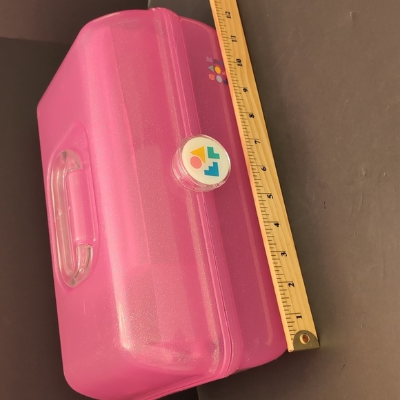 Caboodles Pink Sparkle On The Go Girl Travel Makeup Case . - Picture 9 of 11